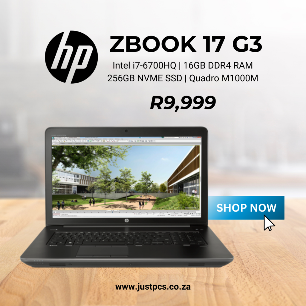 HP Zbook 17 G3 i7 Autocad Workstation