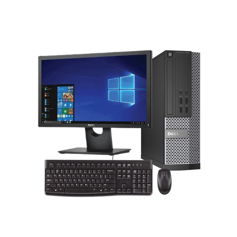 Dell Optiplex 7010 Pentium SFF l Dell 19" Monitor l Wired K&M