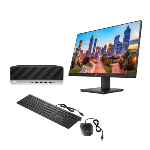 HP ProDesk 600 G3 i7 6th Gen 4GB RAM 512GB SSD l HP 22" Monitor l Wired K&M