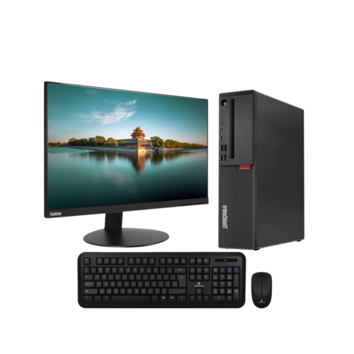 Lenovo Thinkcentre M720S i5 8th Gen SFF l Lenovo 24" Monitor l Wireless K&M