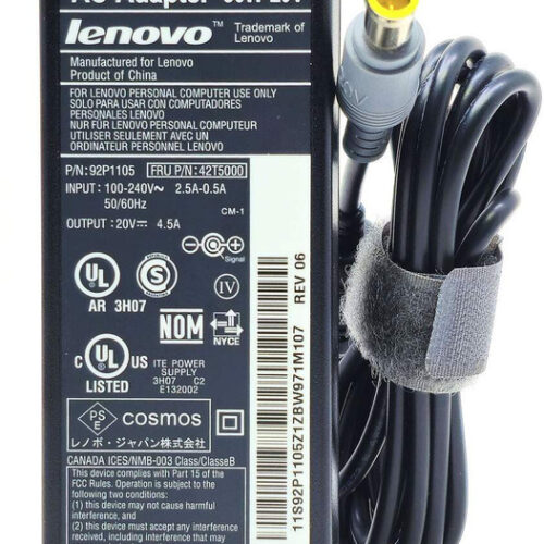 Lenovo 42T4424 - 90W 20V 4.5A 5.5mm Tip AC Adapter (Second-Hand)
