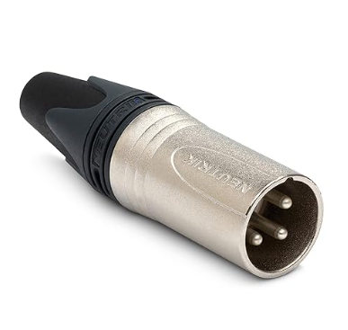 Neutrik NC3MXX 3-Pin XLRM Cable Connector (Sealed, Unused)