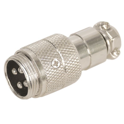 Plug Microphone 4 P In Line (Opened, Unused)